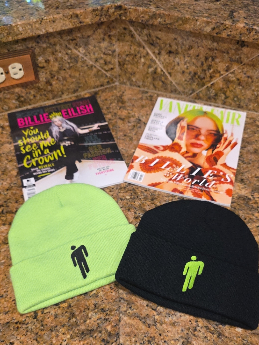 Billie Eilish Official Beanies/Magazines Bundle